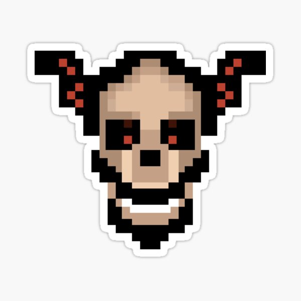 Skull (PIXEL ART) Sticker for Sale by RDX84