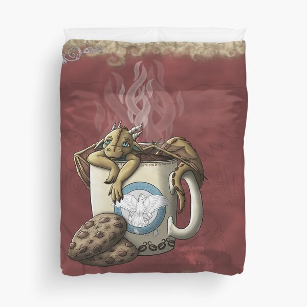 [Tea Cup Dragon] Coffee Duvet Cover