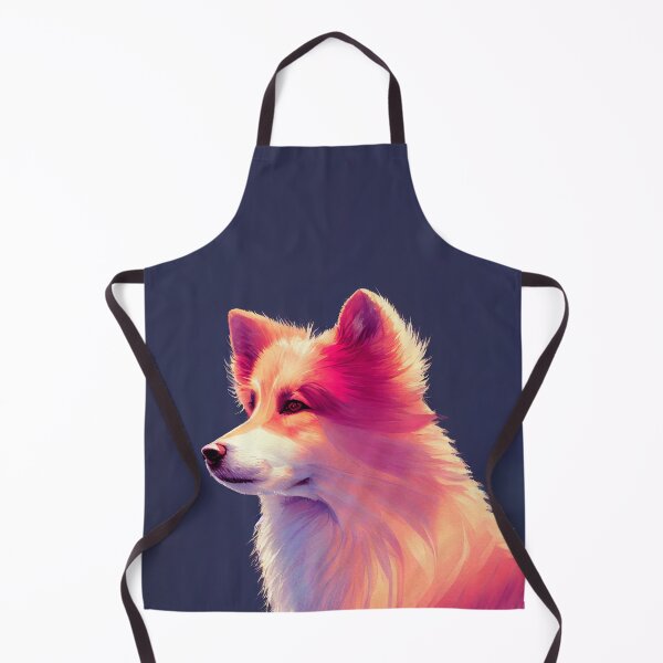 Item preview, Watercolor portrait of Icelandic Sheepdog dog designed and sold by AppleElf.