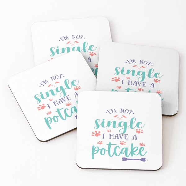 Item preview, I am Not Single I Have A Potcake for Dog Lover Dad Mom designed and sold by EsraaBaniOdeh.