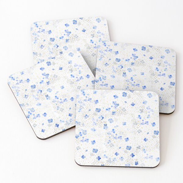 Item preview, abstract blue hydrangea pattern  designed and sold by ColorandColor.