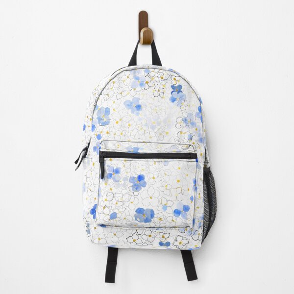 Item preview, abstract blue hydrangea pattern designed and sold by ColorandColor.