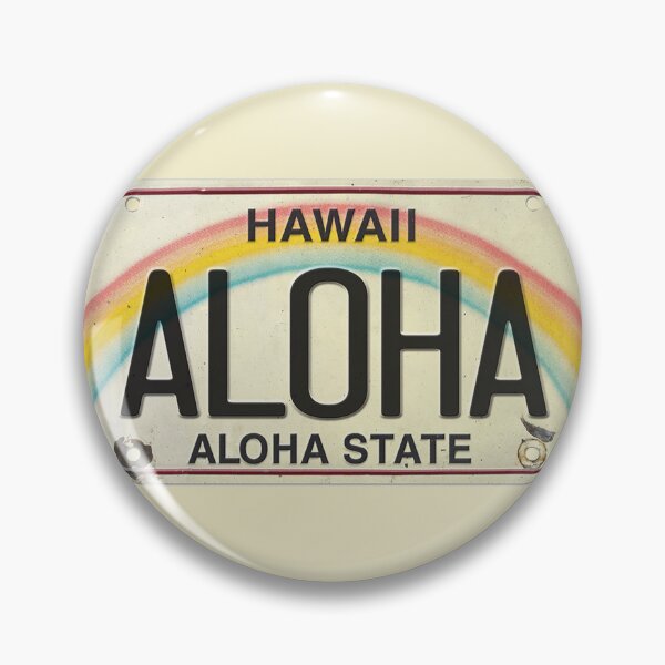Item preview, Vintage Hawaii License Plate Aloha designed and sold by northshoresign.