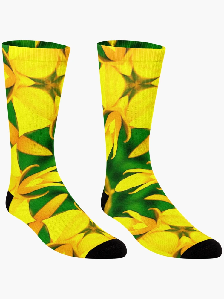 Thumbnail 3 of 5, Socks, Cone Flower Pattern designed and sold by Patternflower.