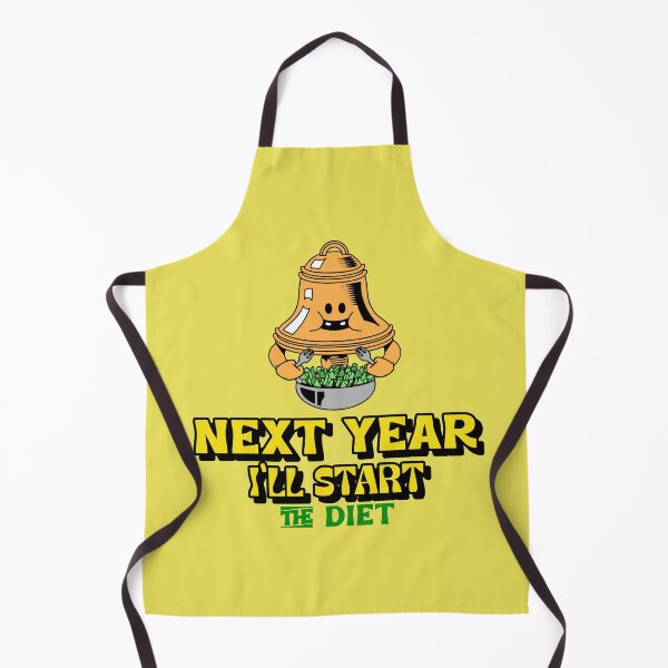 Item preview, New Year Funny Quotes. Next Year I'll Start The Diet designed and sold by EmmaBazz.