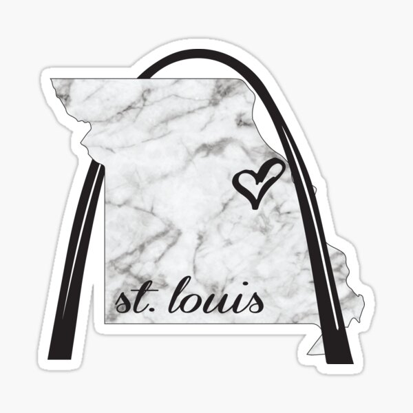 Vintage 1950's St. Louis MO Missouri Gateway Arch retro travel decal sticker