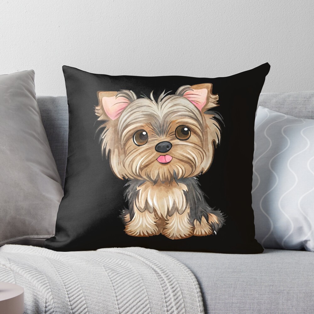 Yorkie cheap throw pillows