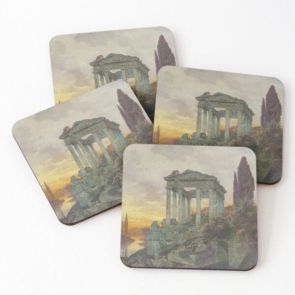 Item preview, Vintage painting of old ruins designed and sold by Vintage Designs +.