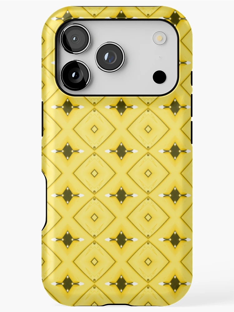 Thumbnail 1 of 4, iPhone Case, Yellow pattern art designed and sold by Work of art Shop.