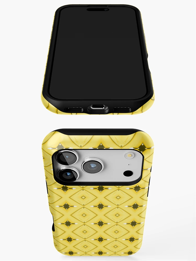 Thumbnail 3 of 4, iPhone Case, Yellow pattern art designed and sold by Work of art Shop.
