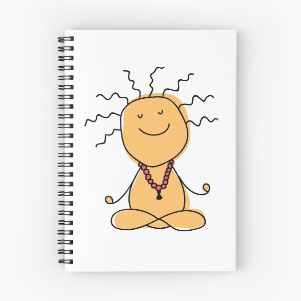 Item preview, lil meditating dude (orange) designed and sold by kat ellis.