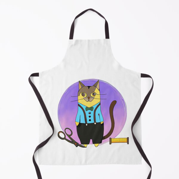 Item preview, Tailor cat daddy in blue suit and sewing threads designed and sold by vishalraifx.