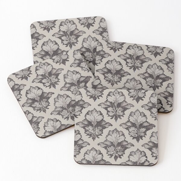 Item preview, Florally Graphite on Grey designed and sold by Patternifico.