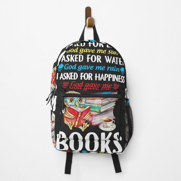Item preview, I ASKED FOR HAPPINESS - GOD GAVE ME BOOKS designed and sold by ALISONABBOTTAU.