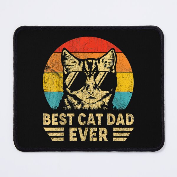 Item preview, Mens Vintage Best Cat Dad Ever Retro Fathers Day Gift Cat Daddy    designed and sold by WallArtKingdom.