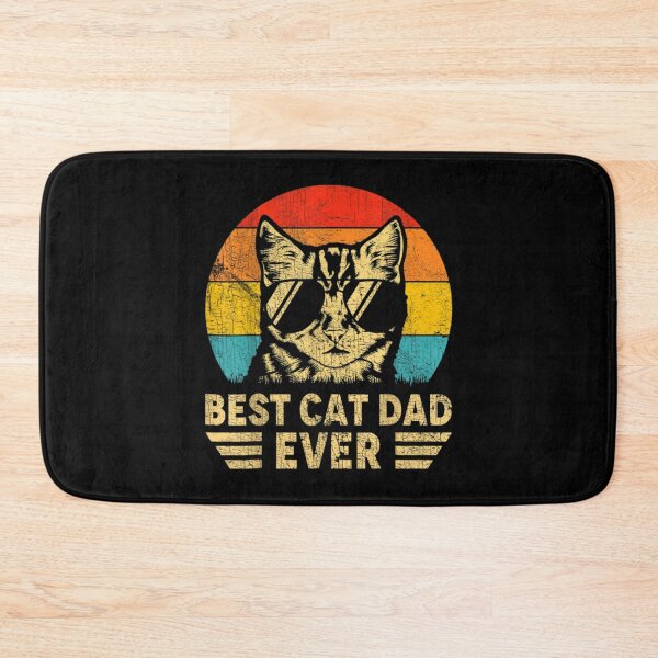 Item preview, Mens Vintage Best Cat Dad Ever Retro Fathers Day Gift Cat Daddy    designed and sold by WallArtKingdom.