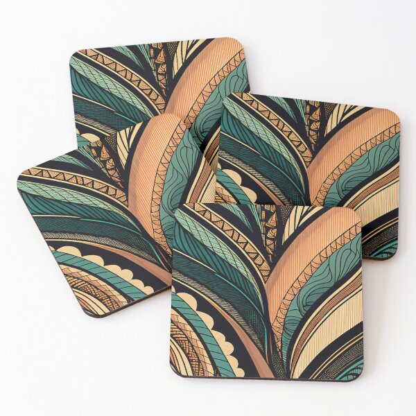 Item preview, "Claire" - Boho Retro Modern Abstract Pattern designed and sold by HiArtify ❤️.