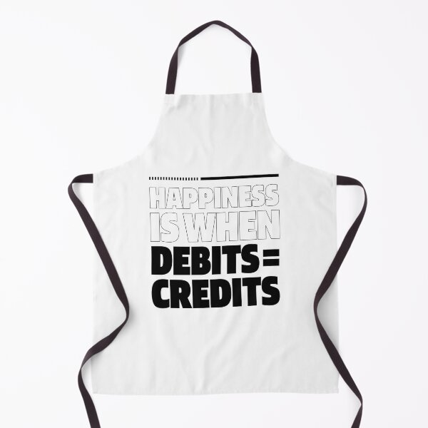 Item preview, Happiness Is When Debits = Credits - Accountant Funny Gift designed and sold by DiogoCalheiros.