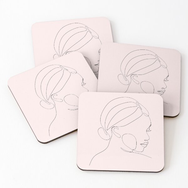 Item preview, Linear silhouette of a beautiful woman. Women's theme.  designed and sold by AllaLineArt.