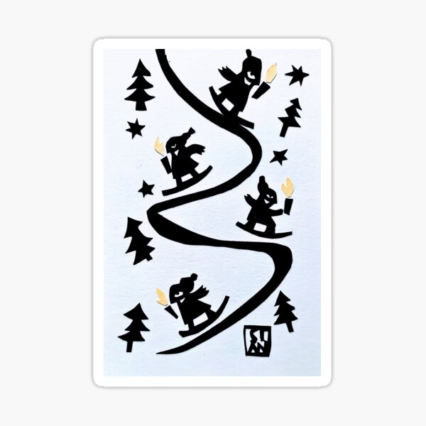 Item preview, Night skiing snowboard  designed and sold by sianelliot.