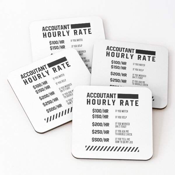 Item preview, Accountant Hourly Rate - Accountant Funny Gift designed and sold by DiogoCalheiros.