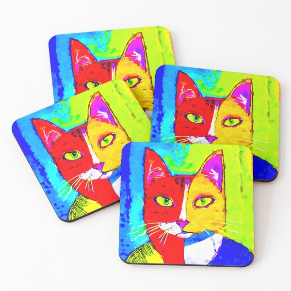Item preview, Abyssinian cat abstract  designed and sold by shrolts.