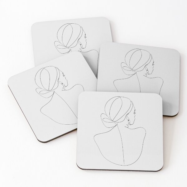Item preview, Linear silhouette of a beautiful woman. Women's theme.  designed and sold by AllaLineArt.