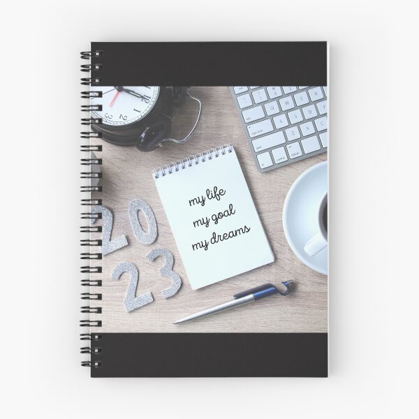 Item preview,  2023 Notebook: Life Goals designed and sold by koreanbug.