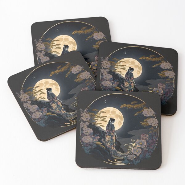Item preview, Blooms under the moon designed and sold by BellasArtStudio.