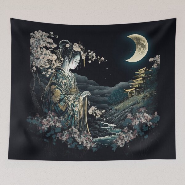 Item preview, Moonflower Geisha designed and sold by BellasArtStudio.