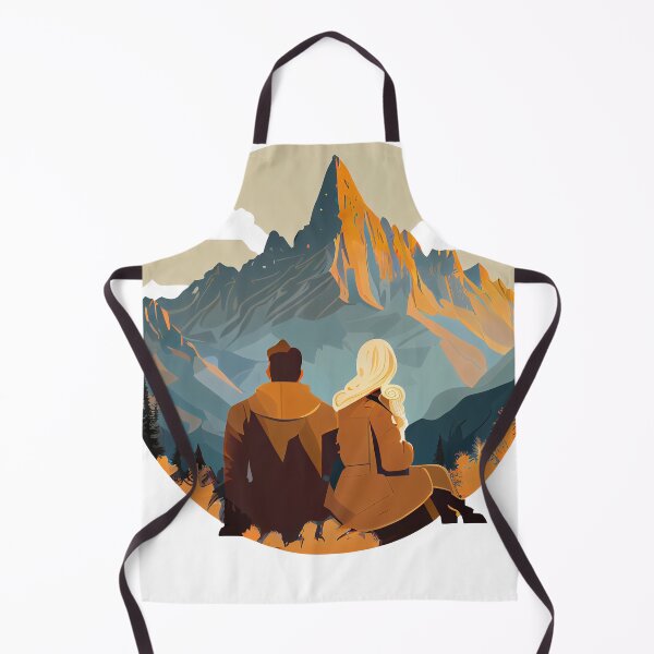 Item preview, Couple Enjoys Spectacular View of Mountain Peake designed and sold by MrBeerholder.