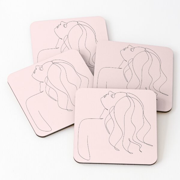 Item preview, Linear silhouette of a beautiful woman. Women's theme.  designed and sold by AllaLineArt.