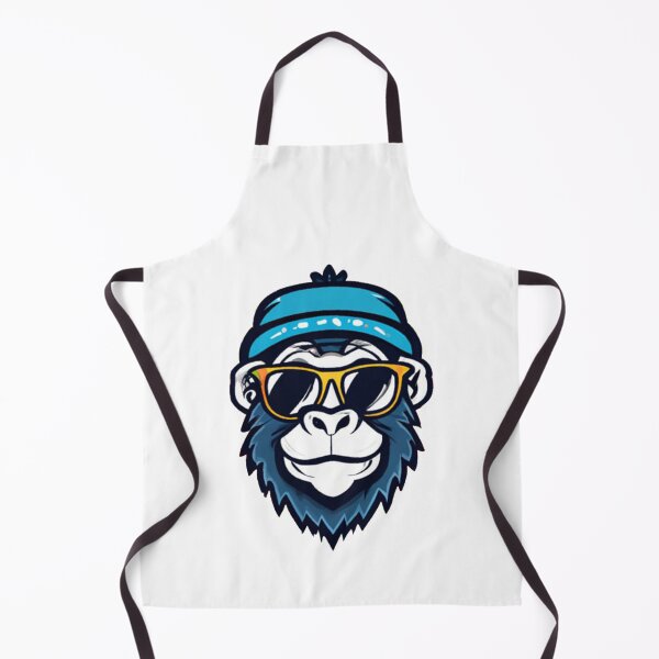 Item preview, Cool blue hip-hop monkey with blue hat wearing sunglasses designed and sold by vishalraifx.