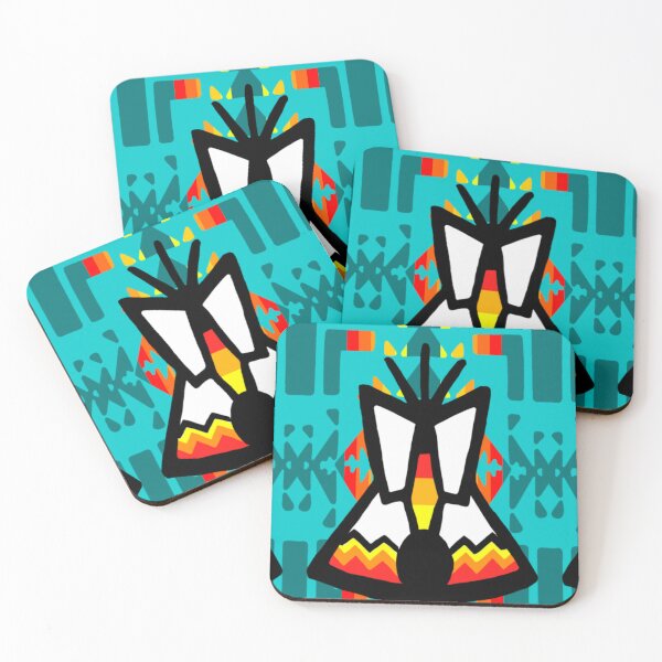 Item preview, Teal / Turquoise / Fire Color / Tipi Native Blanket Print designed and sold by JMWCD.