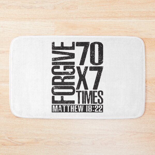 Item preview, Forgive 70 x 7 Times - Matthew 18:22 designed and sold by plushism.