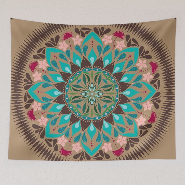 Item preview, Tropical leaf mandala designed and sold by Anakathrin.