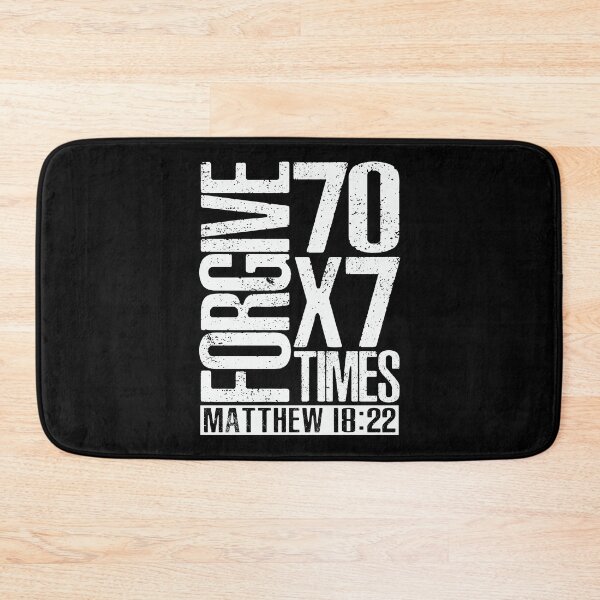 Item preview, Forgive 70 x 7 Times - Matthew 18:22 designed and sold by plushism.