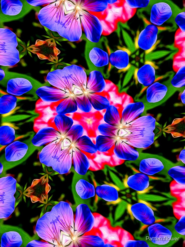 Thumbnail 4 of 4, iPhone Case, Colorful Geranium Pattern designed and sold by Patternflower.