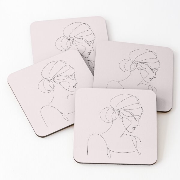 Item preview, Linear silhouette of a beautiful woman. Women's theme. designed and sold by AllaLineArt.