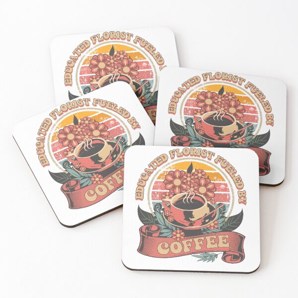 Item preview, EDUCATED FLORIST FUELED BY COFFEE JOKE designed and sold by HomeCoquette.