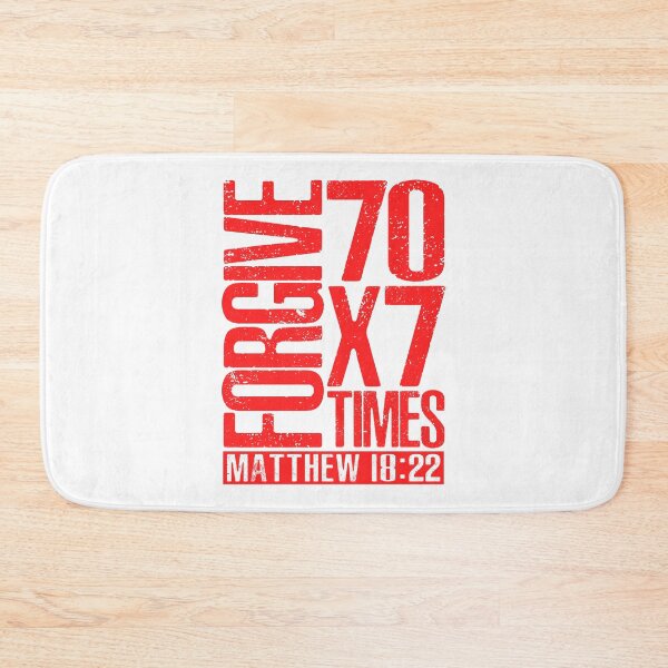 Item preview, Forgive 70 x 7 Times - Matthew 18:22 designed and sold by plushism.