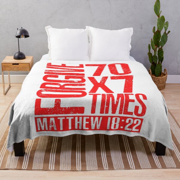 Item preview, Forgive 70 x 7 Times - Matthew 18:22 designed and sold by plushism.