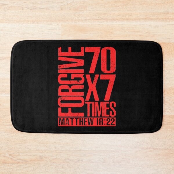 Item preview, Forgive 70 x 7 Times - Matthew 18:22 designed and sold by plushism.