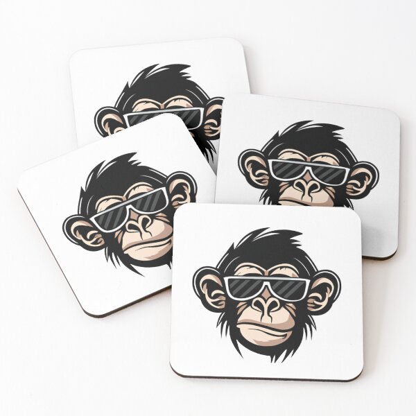 Item preview, Cool monkey wearing sunglasses designed and sold by vishalraifx.