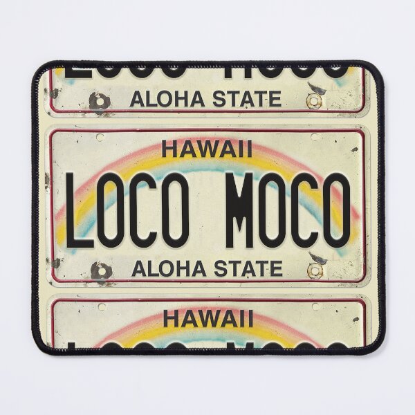 Item preview, Placa de matrícula vintage de Hawaii Loco Moco designed and sold by northshoresign.