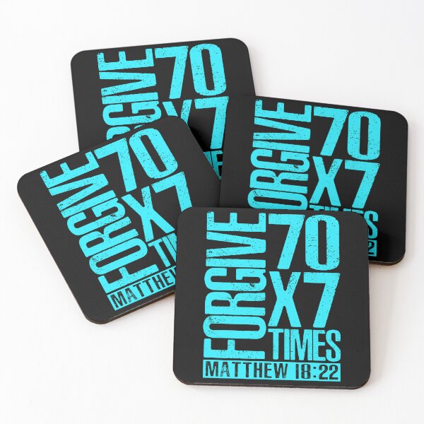 Item preview, Forgive 70 x 7 Times - Matthew 18:22 designed and sold by plushism.