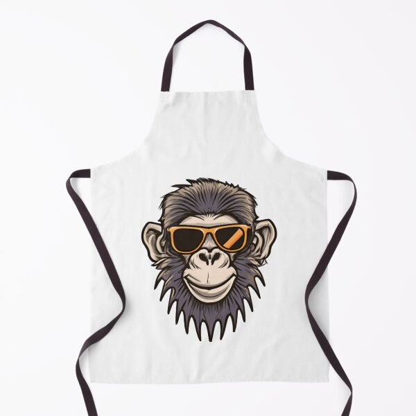 Item preview, Cool beard monkey portrait wearing orange sunglasses designed and sold by vishalraifx.
