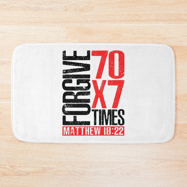 Item preview, Forgive 70 x 7 Times - Matthew 18:22 designed and sold by plushism.
