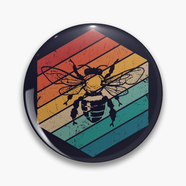 Item preview, Retro vintage honey bee for beekeepers designed and sold by SweetLog.