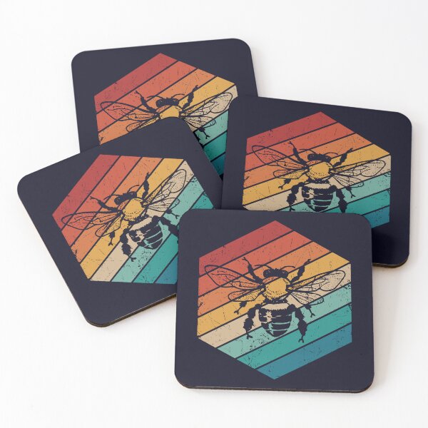 Item preview, Retro vintage honey bee for beekeepers designed and sold by SweetLog.